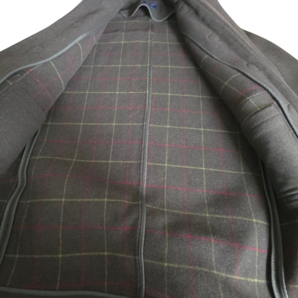 Brooks Brother Duffle Coat 100% Wool Jacket Medium Dark Green - Picture 5 of 17